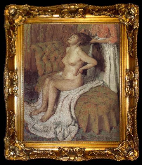 framed  Edgar Degas The lady hackled hair, ta009-2